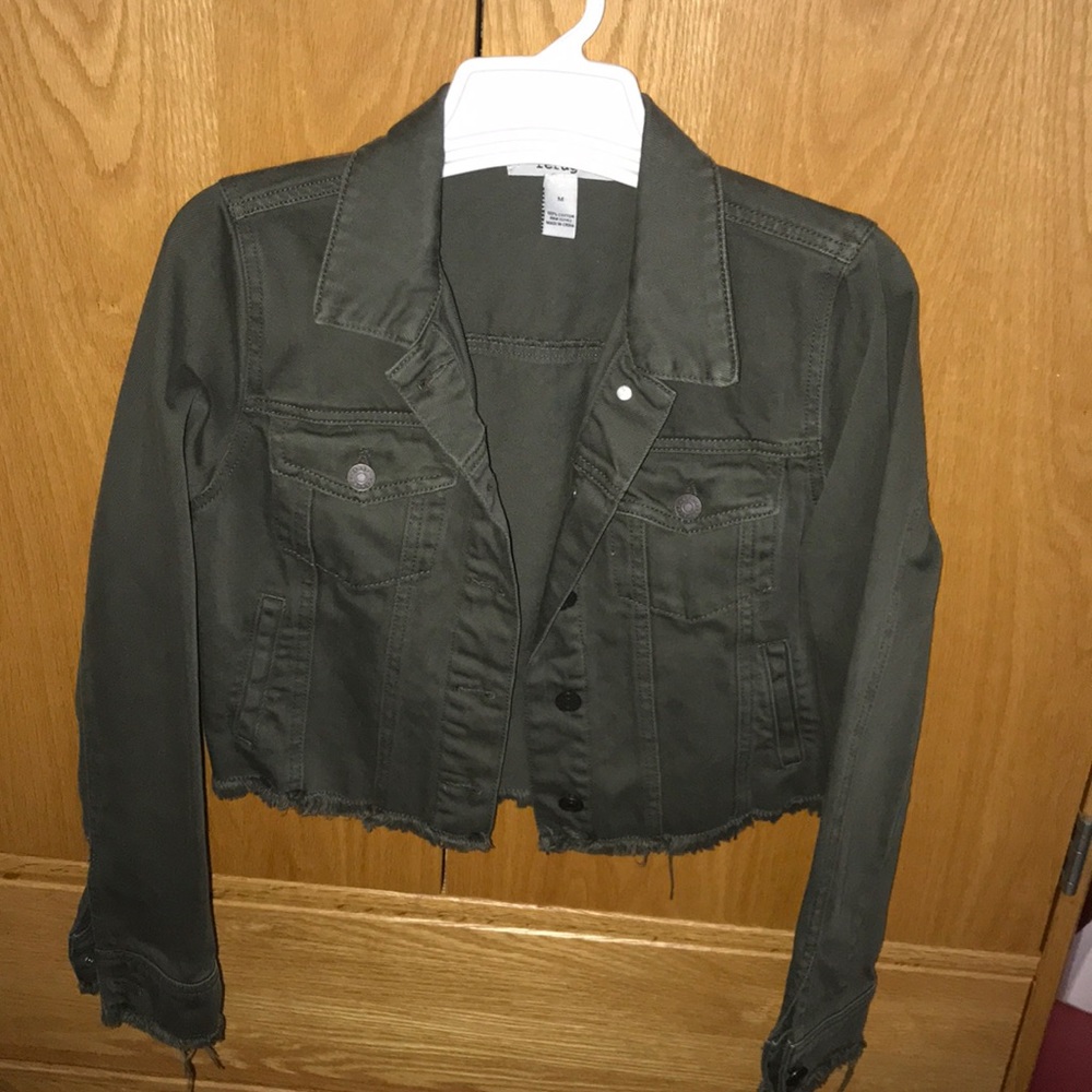 Army Green Denim Jacket
